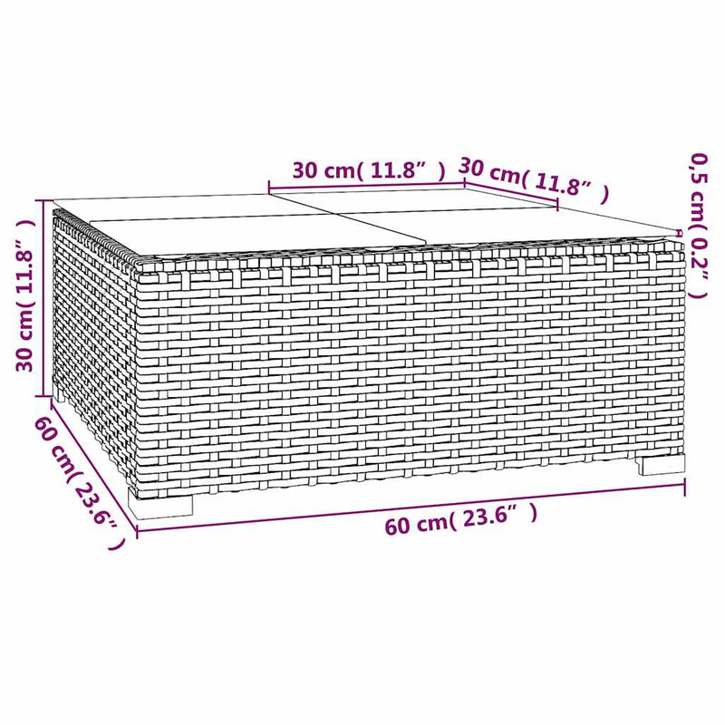 Set mobilier de grădină cu perne, 3 piese, negru, poliratan