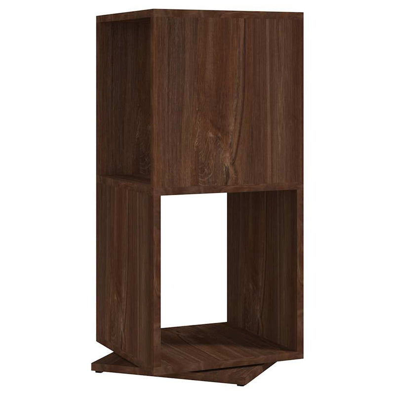 Dulap rotativ, stejar maro, 34,5x34,5x75,5 cm, lemn prelucrat