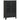 Dulap industrial de depozitare, negru, 70x40x115 cm, metal