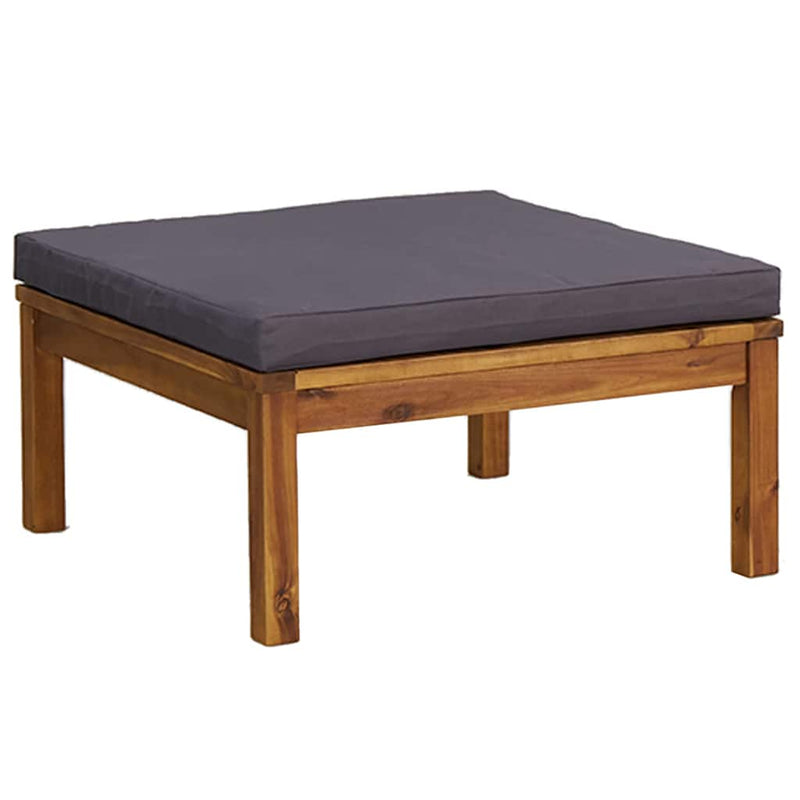 Set mobilier de grădină cu perne, 4 piese, lemn masiv de acacia