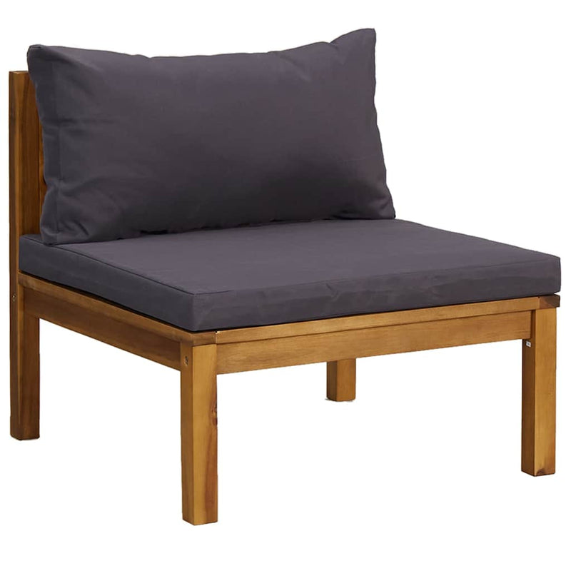 Set mobilier grădină cu perne, 8 piese, lemn masiv acacia