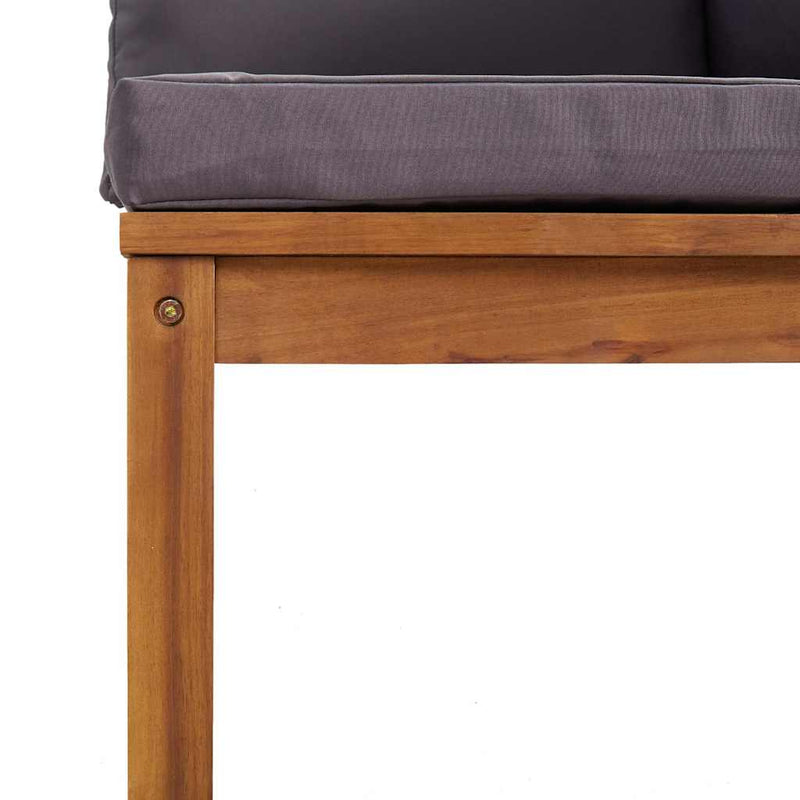 Set mobilier grădină cu perne, 8 piese, lemn masiv acacia