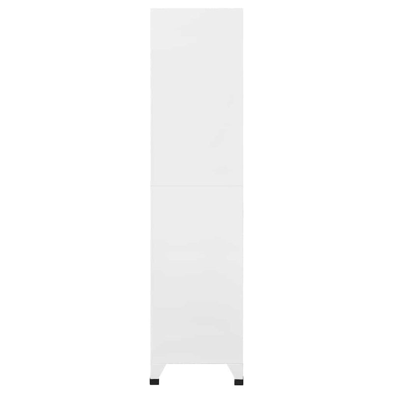 Fișet, alb, 90x45x180 cm, oțel