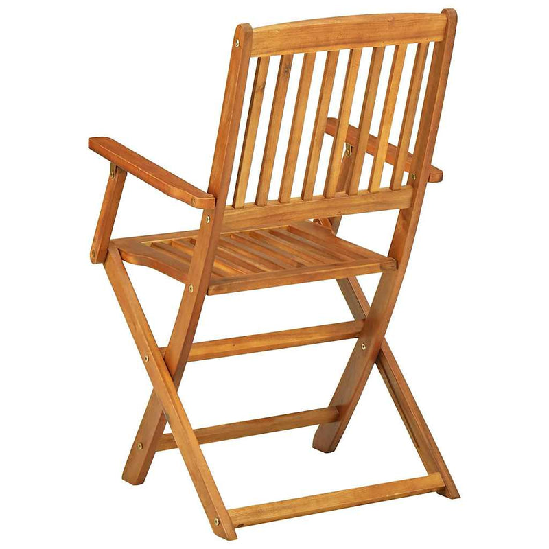 Set mobilier de grădină 9 piese 220x90x75 cm, lemn masiv acacia