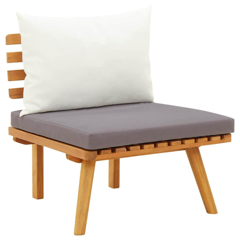 Set mobilier de grădină cu perne, 6 piese, lemn masiv acacia