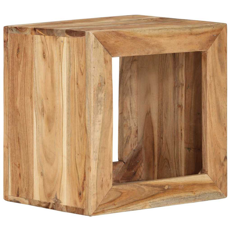 Taburet, 40x30x40 cm, lemn masiv de acacia