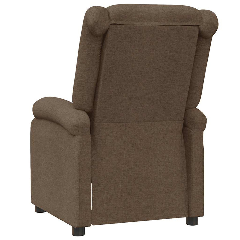 Fotoliu rabatabil, maro, material textil
