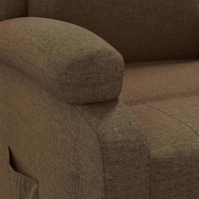Fotoliu rabatabil, maro, material textil