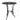 Set mobilier bistro, 3 piese, negru, aluminiu turnat