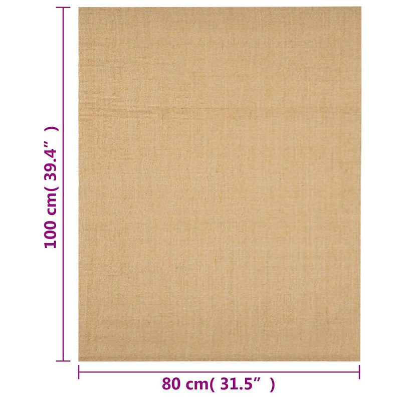 Covor din sisal, natural, 80x100 cm