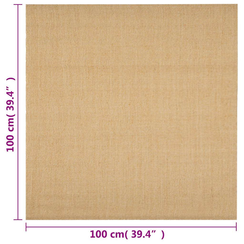 Covor din sisal, natural, 100x100 cm