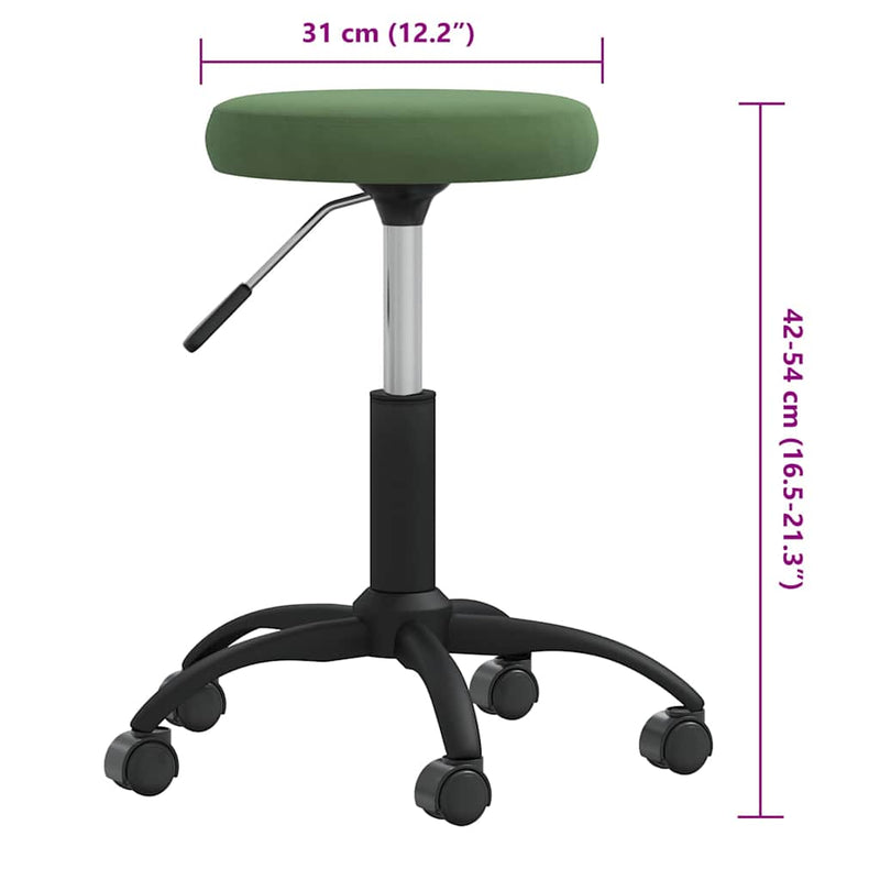 Taburet de masaj, verde închis, catifea