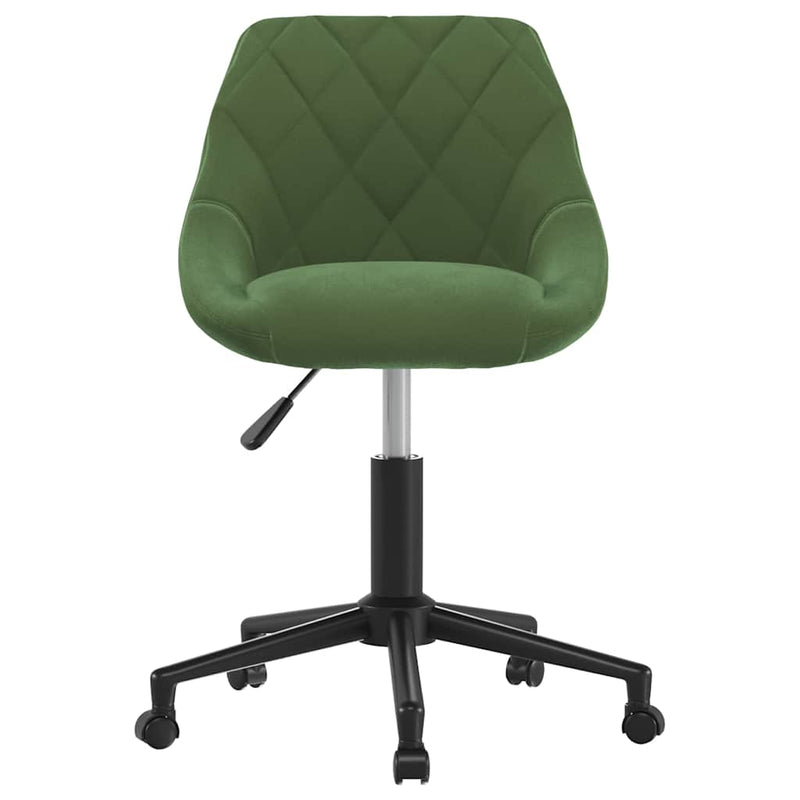 Scaun de masă pivotant, verde închis, catifea