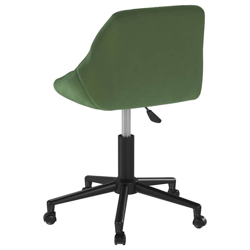 Scaun de masă pivotant, verde închis, catifea