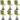 Scaune de sufragerie pivotante 6 buc, verde deschis, catifea