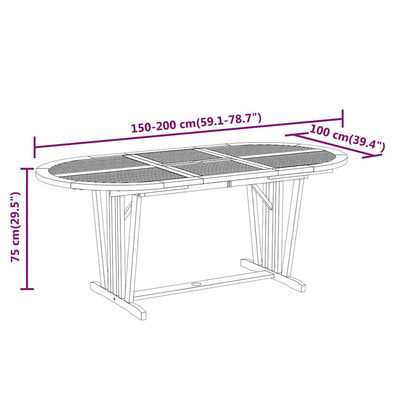 Set mobilier de grădină, 7 piese, lemn masiv de eucalipt