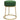 Taburet rotund, verde, catifea