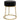 Taburet rotund, negru, catifea