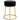 Taburet rotund, negru, catifea