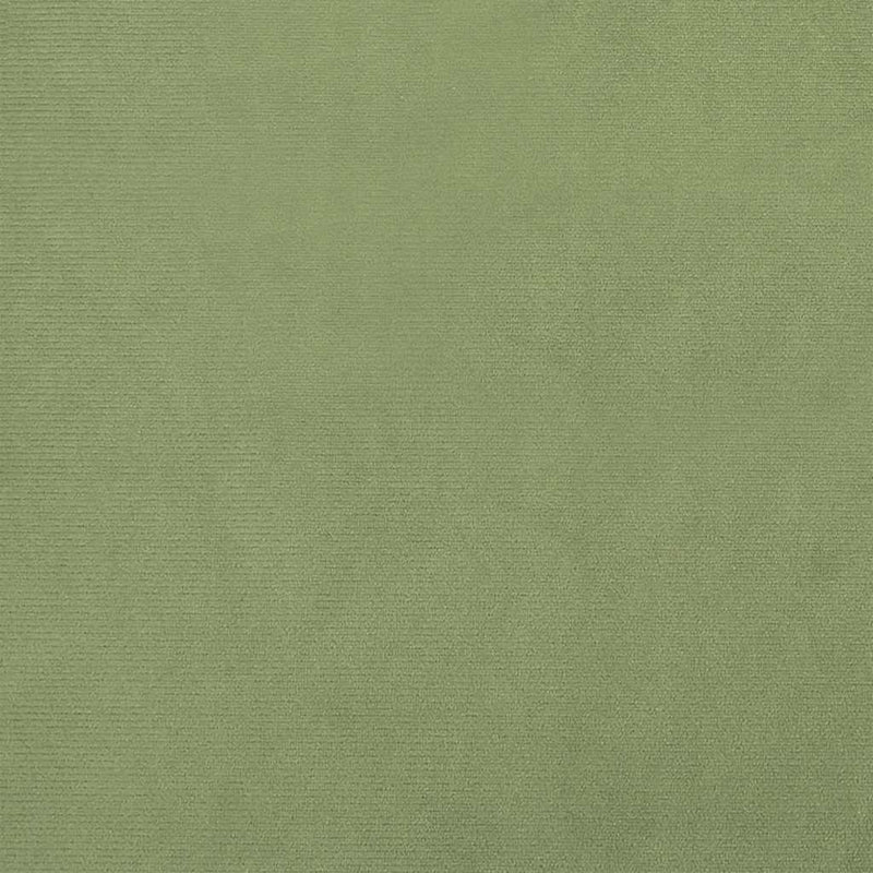 Taburet rotund, verde muştar, catifea
