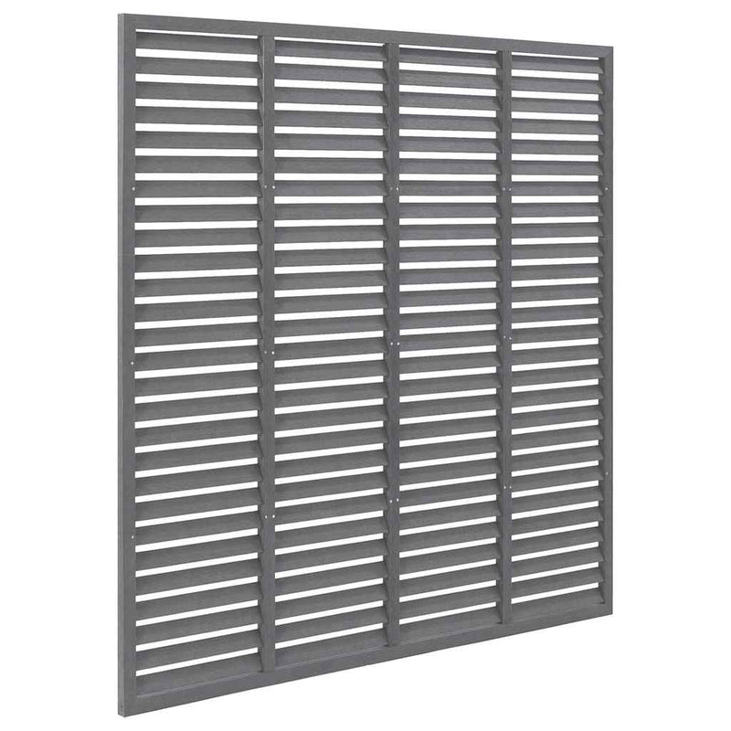 Gard tip oblon, gri, 180x180 cm, WPC