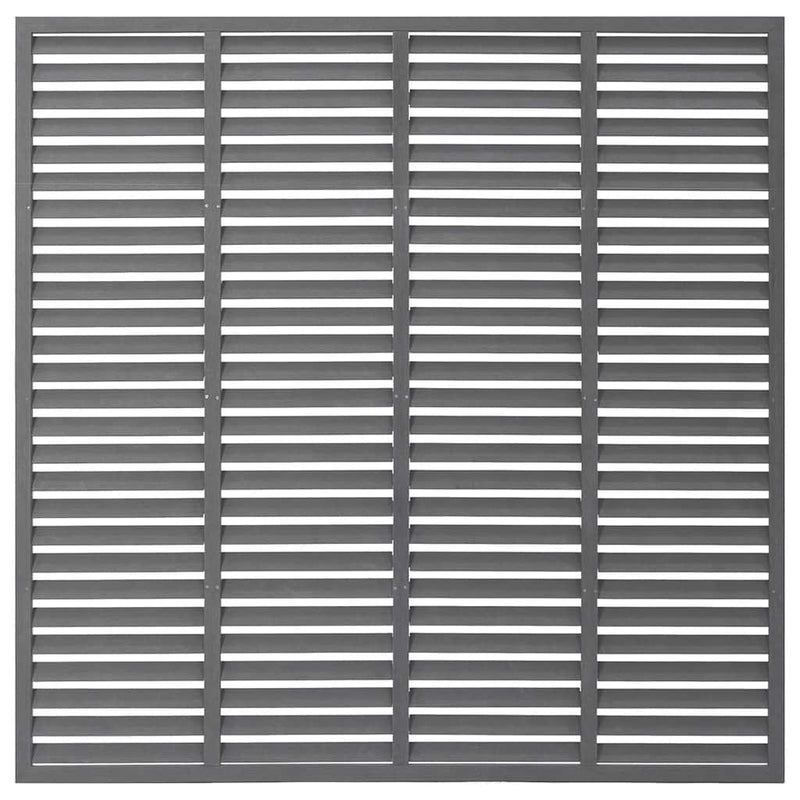 Gard tip oblon, gri, 180x180 cm, WPC