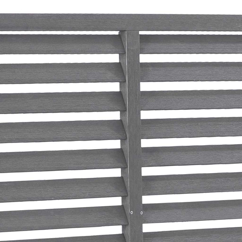 Gard tip oblon, gri, 180x180 cm, WPC