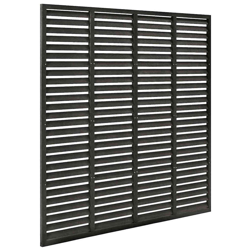 Gard tip oblon, gri închis, 180x180 cm, WPC