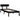 Cadru de pat single, negru, 90x190 cm, lemn masiv de pin