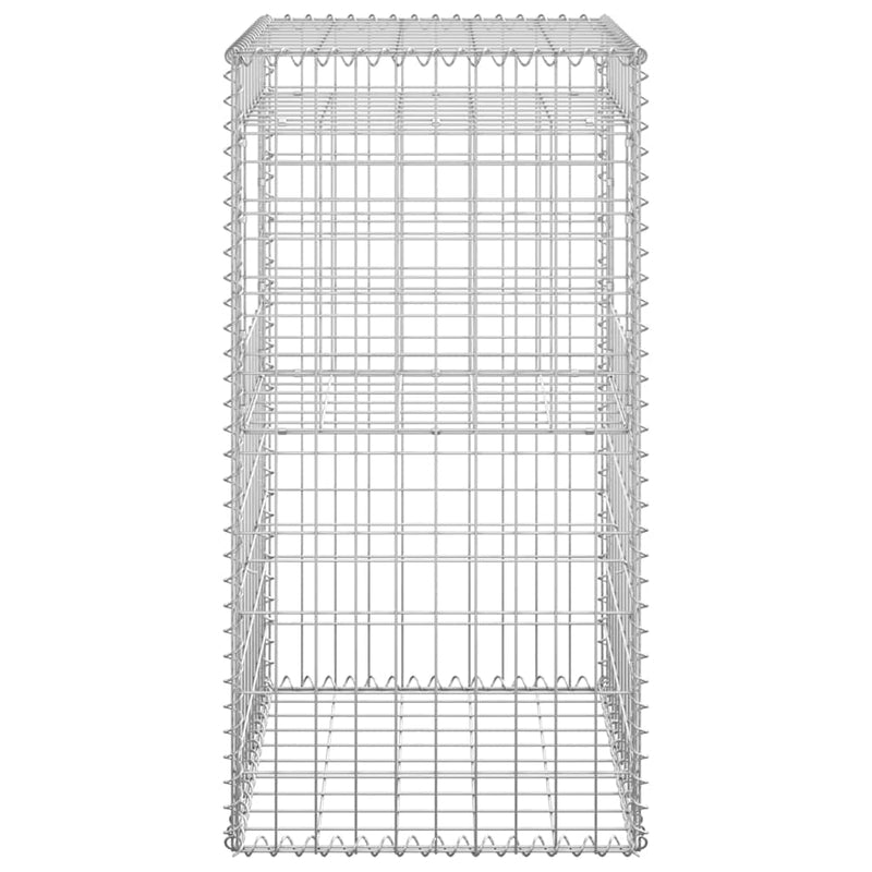 Stâlp coș gabion, 50x50x100 cm, fier