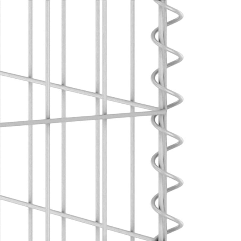Perete gabion pentru pubelă, 110x100x110 cm, oțel galvanizat