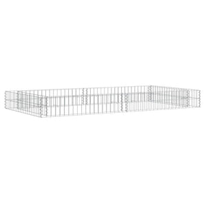 Strat înălțat de gabion, 200x100x20 cm, oțel galvanizat