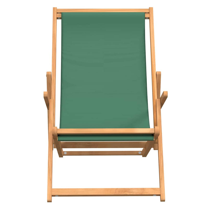 Scaun pliabil din lemn masiv de tec verde