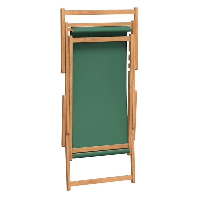 Scaun pliabil din lemn masiv de tec verde