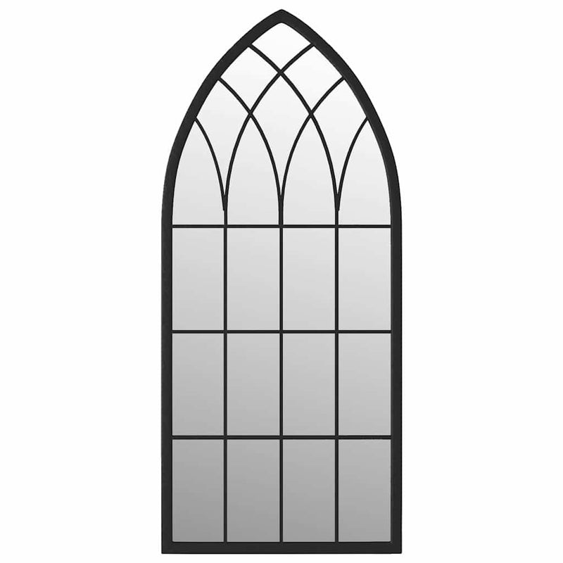 Oglindă,negru, 70x30 cm,fier, pentru utilizare în interior