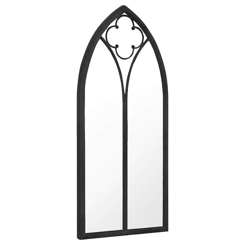Oglindă,negru, 100x45 cm,fier, pentru utilizare în interior
