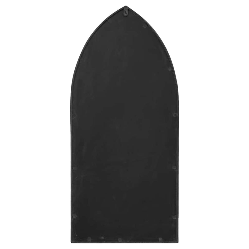 Oglindă, negru, 70x30 cm, fier, utilizare în interior
