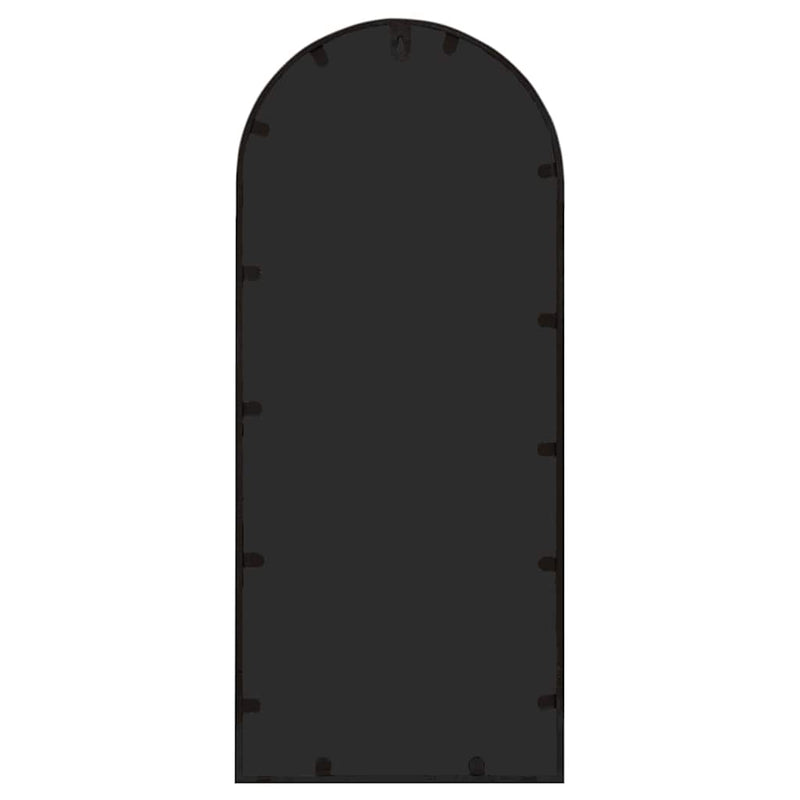 Oglindă,negru, 100x45 cm,fier, pentru utilizare în interior