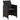 Set mobilier de grădină cu perne, 3 piese, negru