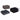 Set de prosoape, 12 buc., negru, bumbac