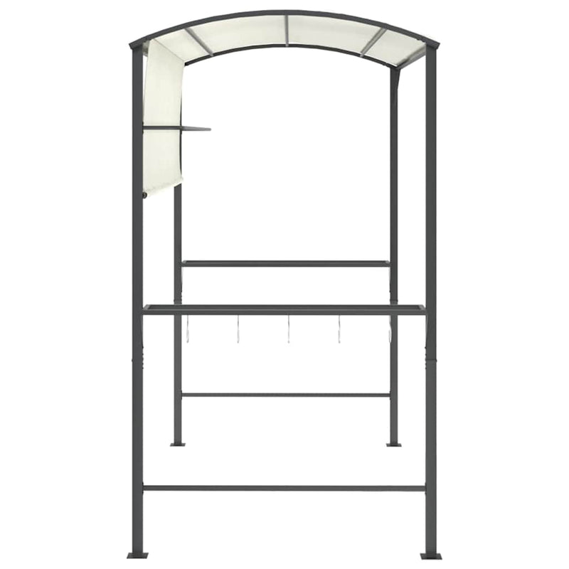 Pavilion cu acoperiș, crem, 220x110x200 cm