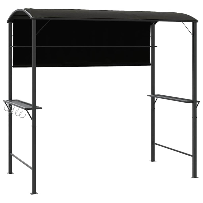 Pavilion cu acoperiș, antracit, 220x110x200 cm