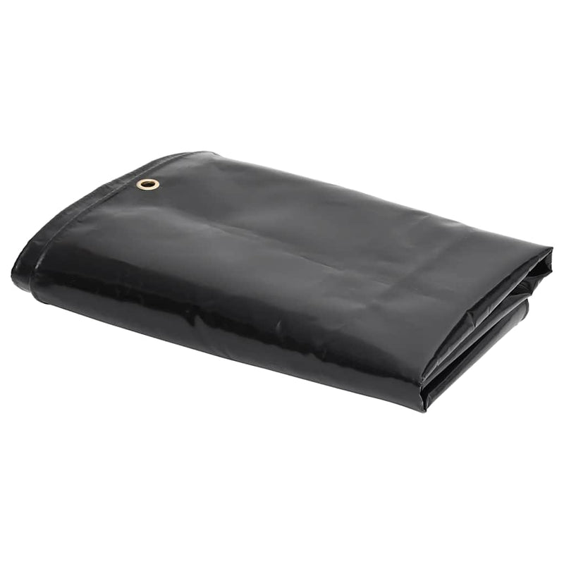 Prelate Negru 4 x 8 m Pânză cu acoperire PVC