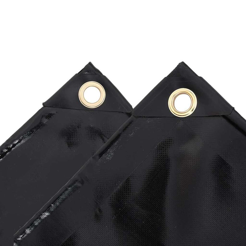 Prelate Negru 4 x 8 m Pânză cu acoperire PVC