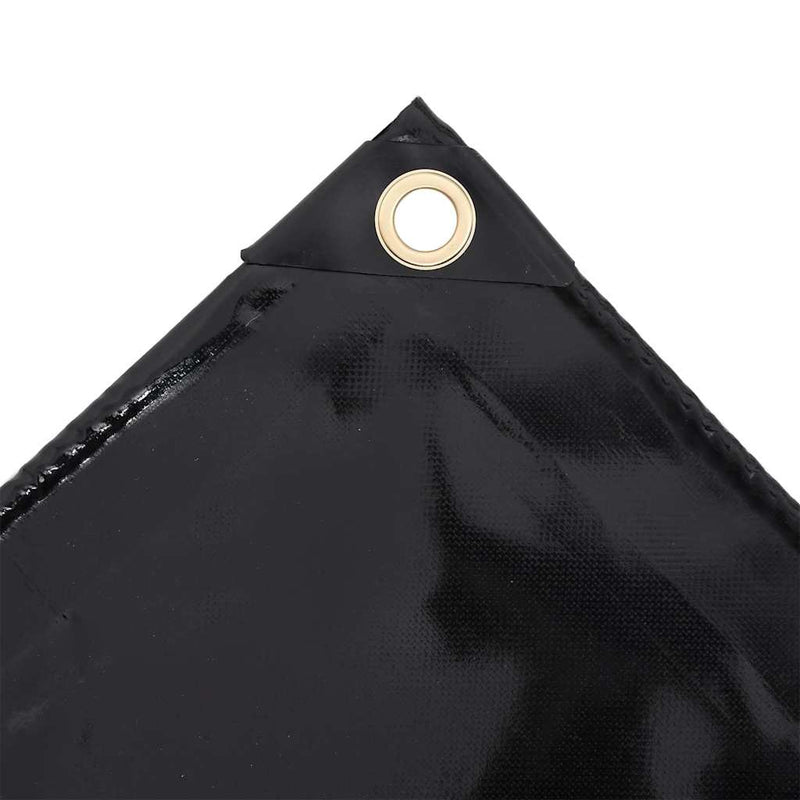 Prelate Negru 4 x 8 m Pânză cu acoperire PVC