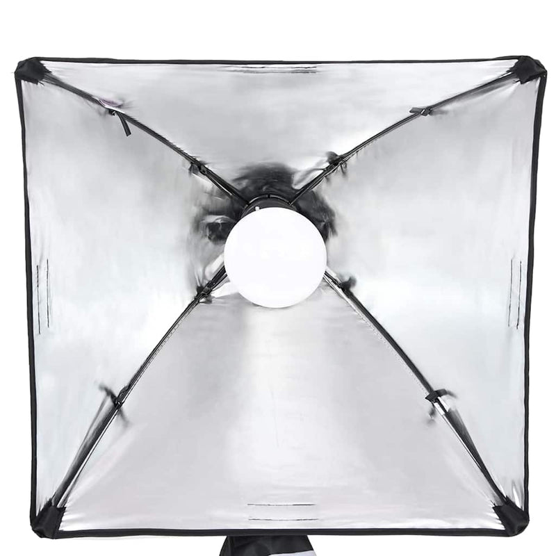 Set studio foto cu lumină, fundal și reflector