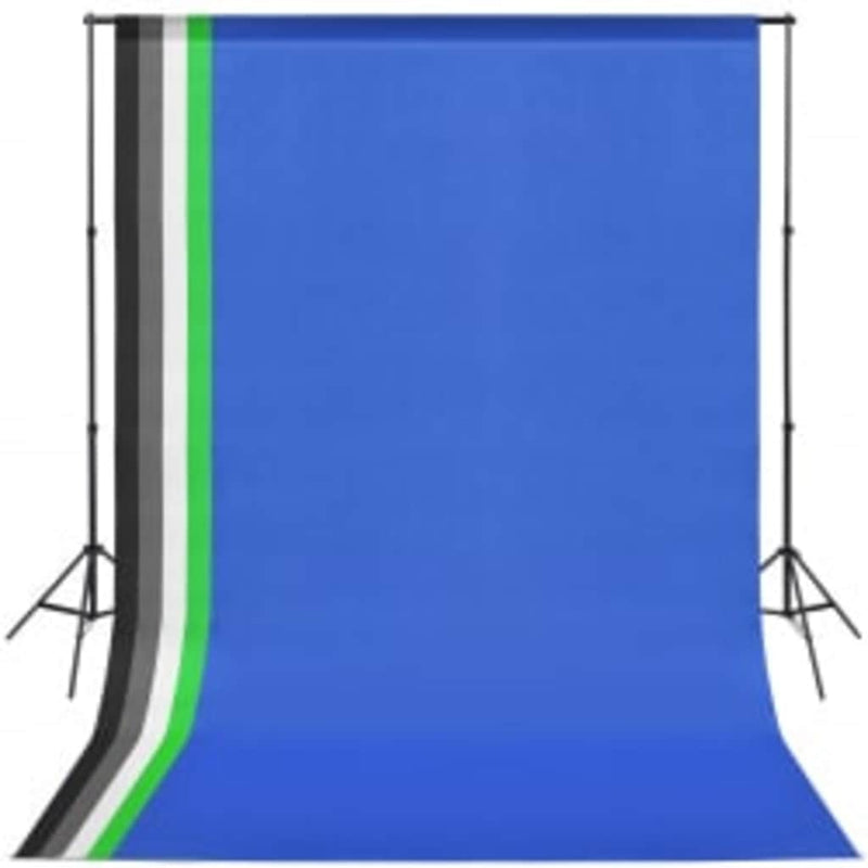 Set studio foto cu set de lumini, fundal și reflector