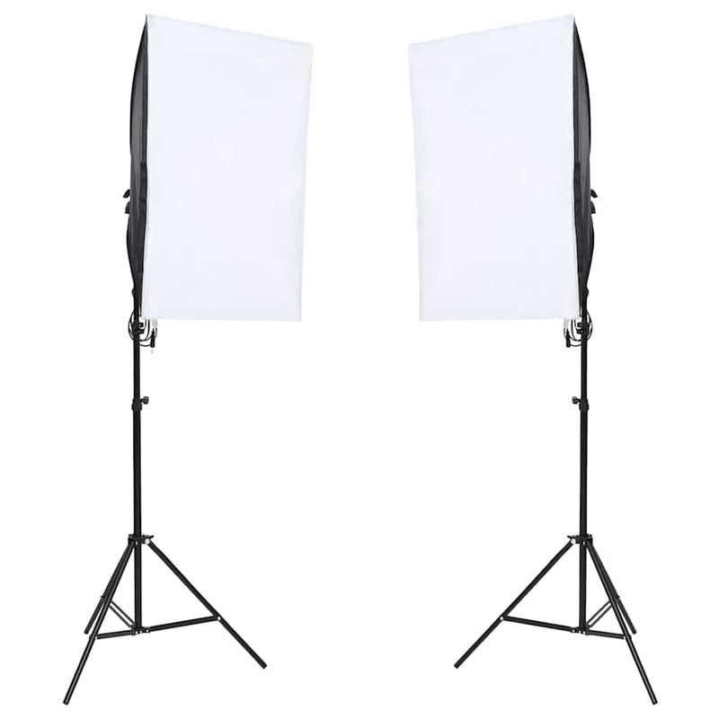 Kit studio foto cu set de lumină și fundal