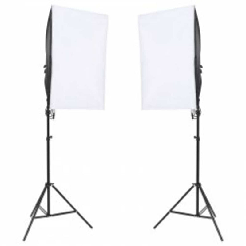 Set studio foto cu lumină, fundal și reflector