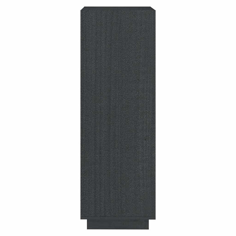Bibliotecă/Separator cameră gri 40x35x103 cm lemn masiv de pin